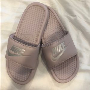 Nike Shoes - Nike Lilac Color Slides! Nike Shoes - Nike Lilac Color Slides!